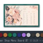 Flower Shop Menu Board #7 Samtuse963