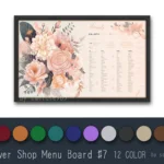 Flower Shop Menu Board #7 Samtuse963