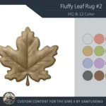 HQ Fluffy Leaf Dance Rug #2 Samtuse963