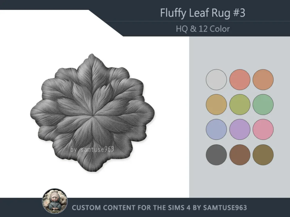 HQ Fluffy Leaf Dance Rug #3 Samtuse963