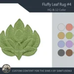 HQ Fluffy Leaf Dance Rug #4 Samtuse963