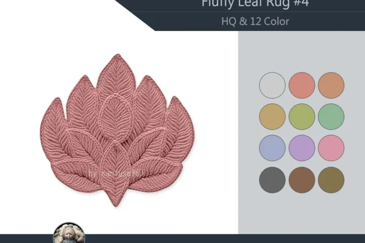 HQ Fluffy Leaf Dance Rug #4 Samtuse963