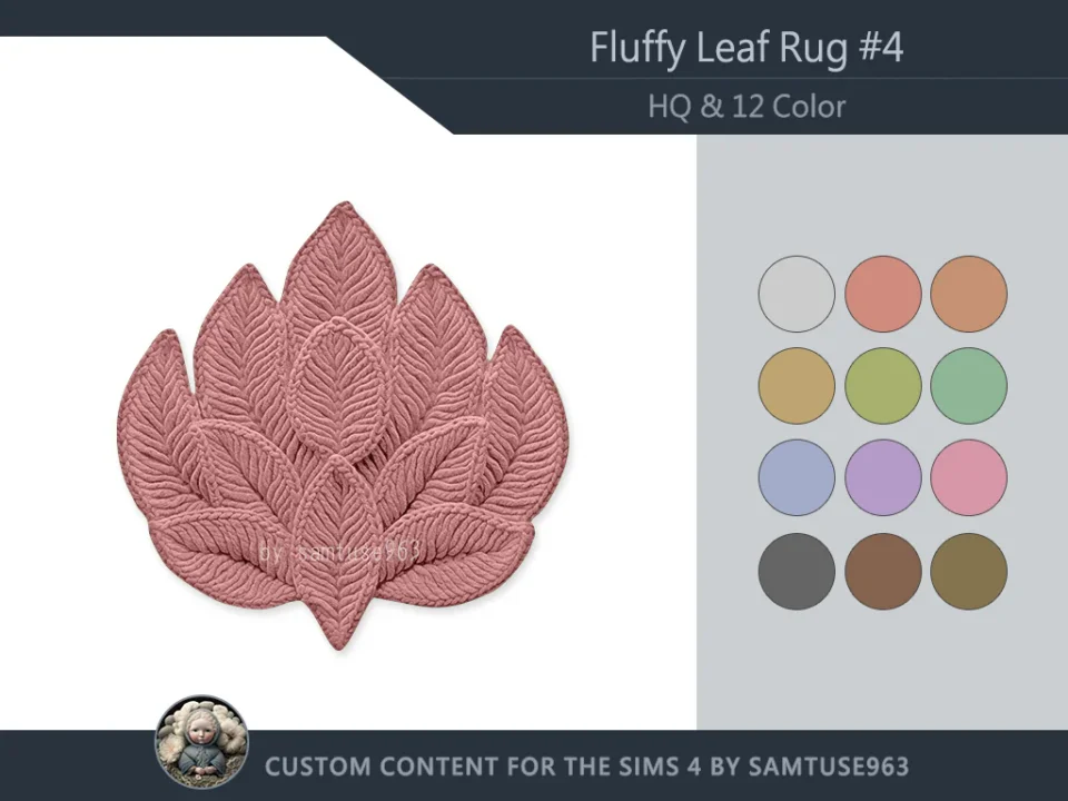 HQ Fluffy Leaf Dance Rug #4 Samtuse963