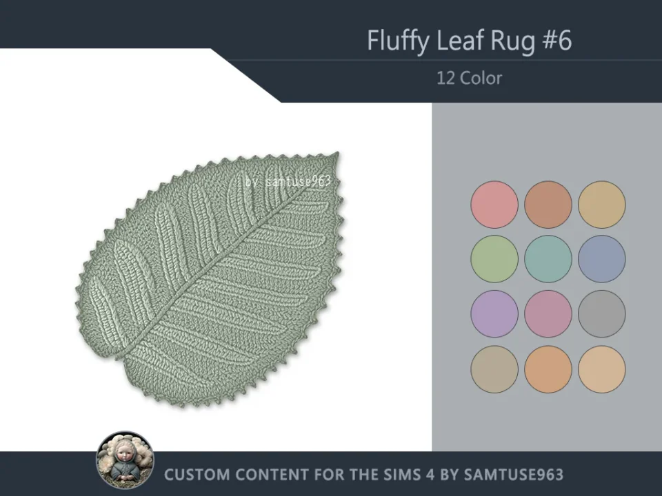 HQ Fluffy Leaf Dance Rug #6 Samtuse963