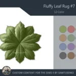 Fluffy Leaf Dance Rug #7 Samtuse963