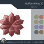 Fluffy Leaf Dance Rug #7 Samtuse963
