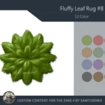 Fluffy Leaf Dance Rug #8 Samtuse963