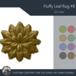 Fluffy Leaf Dance Rug #8 Samtuse963