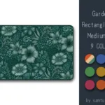Garden Pattern Rectangle Dance Rug Medium #1 Samtuse963