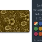 Garden Pattern Rectangle Dance Rug Medium #1 Samtuse963