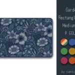 Garden Pattern Rectangle Dance Rug Medium #1 Samtuse963