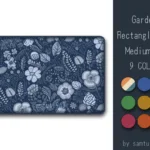 Garden Pattern Rectangle Dance Rug Medium #2 Samtuse963