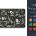 Garden Pattern Rectangle Rug Medium #3-Samtuse963