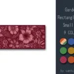 Garden Pattern Rectangle Dance Rug Small #1 Samtuse963