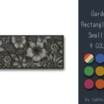 Garden Pattern Rectangle Dance Rug Small #1 Samtuse963