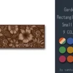 Garden Pattern Rectangle Dance Rug Small #1 Samtuse963