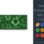 Garden Pattern Rectangle Dance Rug Small #1 Samtuse963