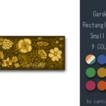 Garden Pattern Rectangle Dance Rug Small #2 Samtuse963