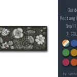 Garden Pattern Rectangle Dance Rug Small #2 Samtuse963
