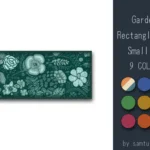 Garden Pattern Rectangle Dance Rug Small #2 Samtuse963