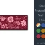 Garden Pattern Rectangle Dance Rug Small #2 Samtuse963