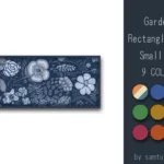 Garden Pattern Rectangle Dance Rug Small #2 Samtuse963