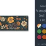 Garden Pattern Rectangle Dance Rug Small #2 Samtuse963