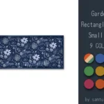 Garden Pattern Rectangle Rug Small #3-Samtuse963