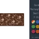 Garden Pattern Rectangle Rug Small #3-Samtuse963