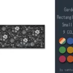 Garden Pattern Rectangle Rug Small #3-Samtuse963