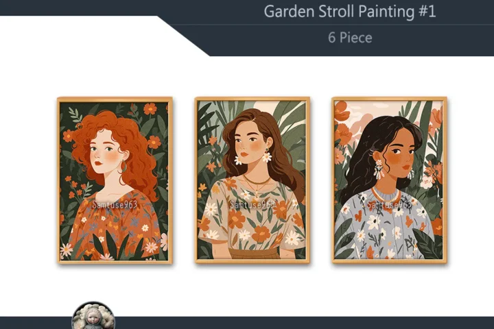 Garden Stroll Painting #1 Sellable Extra A Samtuse963