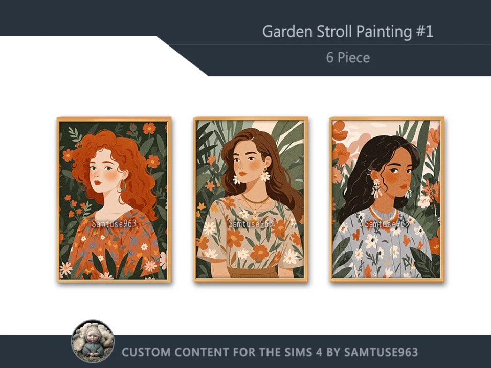 Garden Stroll Painting #1 Sellable Extra A Samtuse963