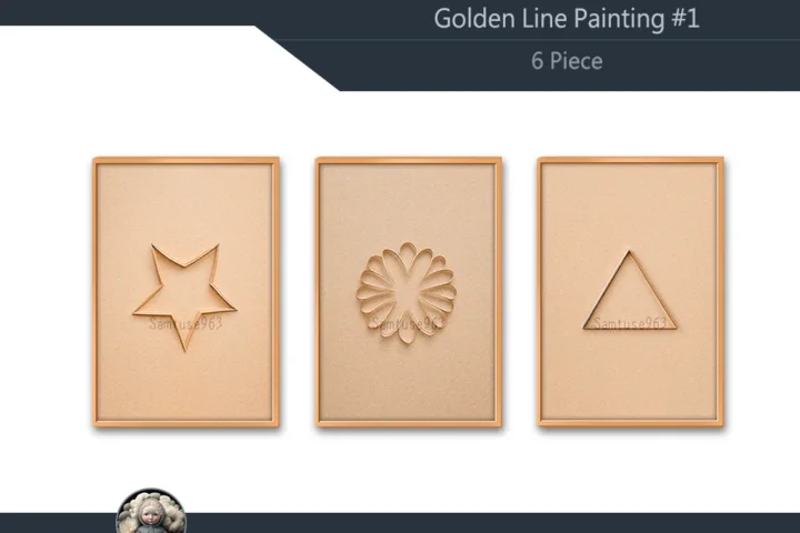 Golden Line Painting #1 Sellable Extra A Samtuse963