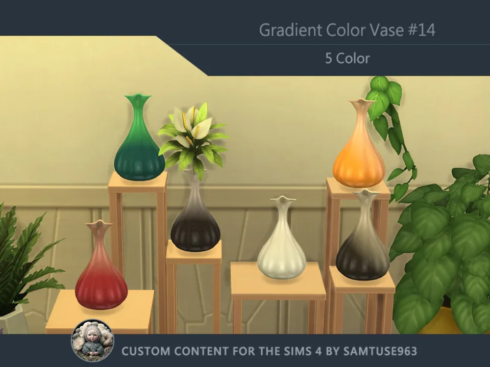 Gradient Color Vase #14 Samtuse963