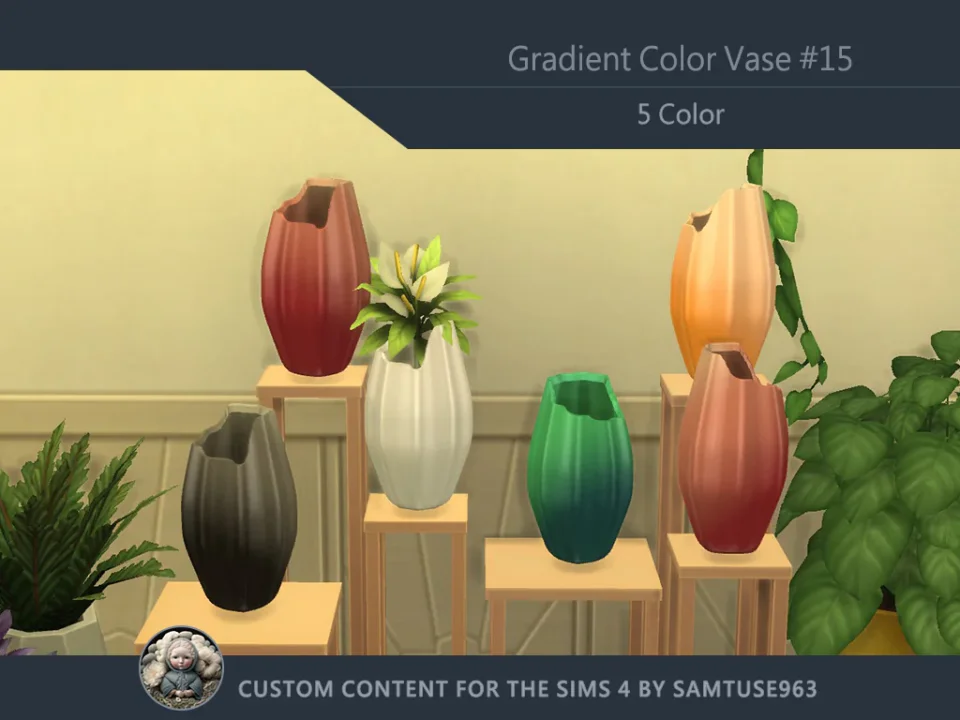 Gradient Color Vase #15 Samtuse963