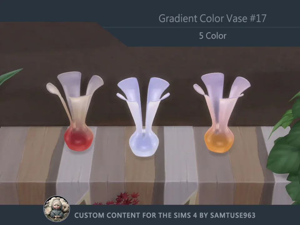 Gradient Color Vase #17 Samtuse963