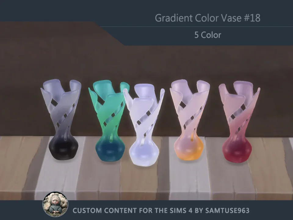 Gradient Color Vase #18 Samtuse963