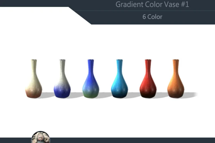 Gradient Color Vase #1 Samtuse963