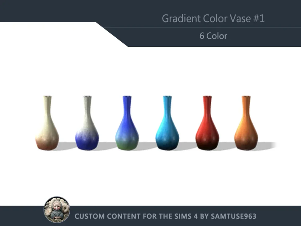 Gradient Color Vase #1 Samtuse963