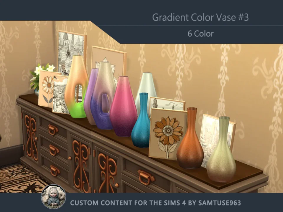 Gradient Color Vase #3 Samtuse963