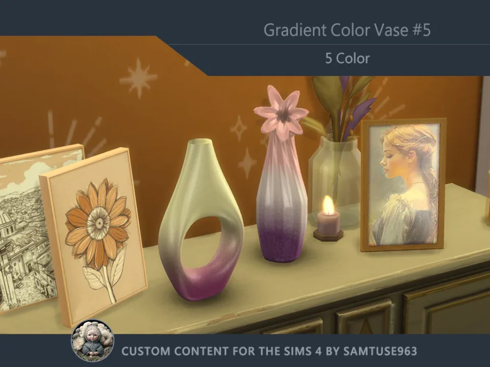 Gradient Color Vase #5 Samtuse963