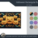 Halloween Rectangular Dance Rug #1 Samtuse963