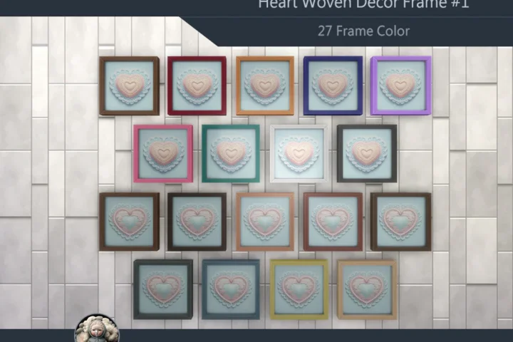 HQ Heart Woven Decor Frame #1 Samtuse963