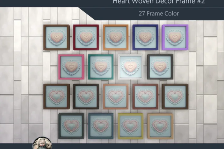 HQ Heart Woven Decor Frame #2 Samtuse963