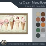 Ice Cream Menu Board #1 Samtuse963