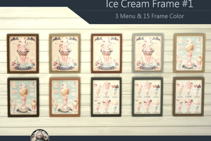 Ice Cream Menu Frame #1 Samtuse963