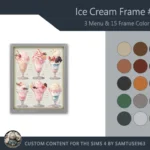 Ice Cream Menu Frame #1 Samtuse963