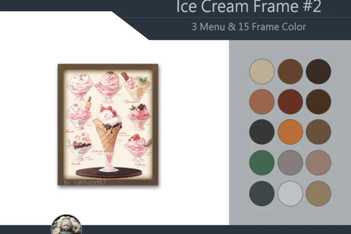 Ice Cream Menu Frame #2 Samtuse963