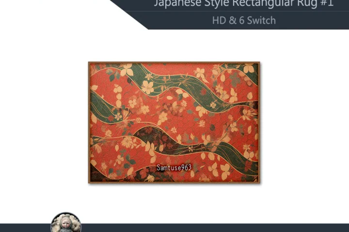 HQ Japanese Style Rectangular Dance Rug #1 Samtuse963