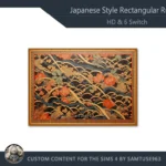 HQ Japanese Style Rectangular Dance Rug #1 Samtuse963